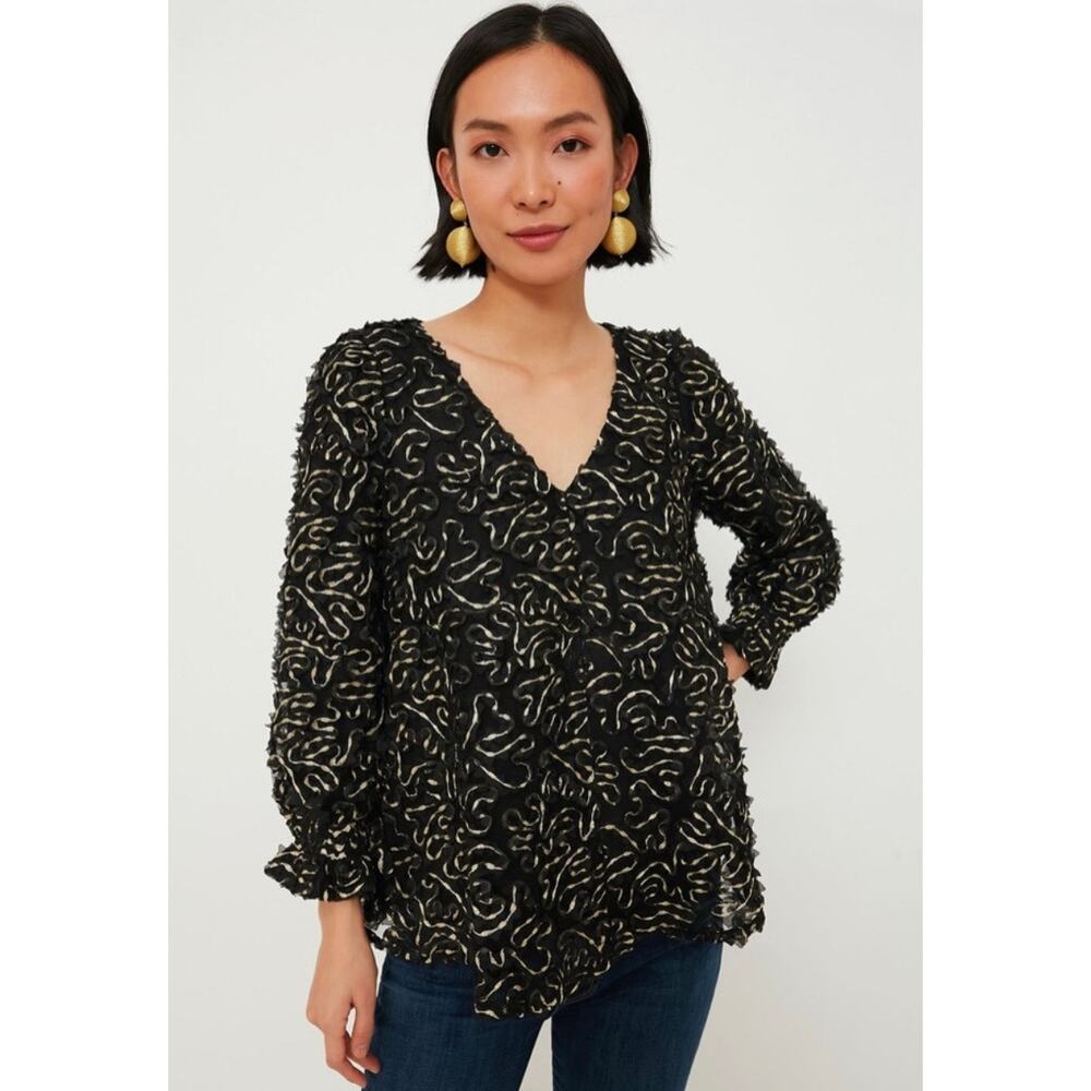TUCKERNUCK Nightly Organza Easton Blouse Top NWT Size Medium